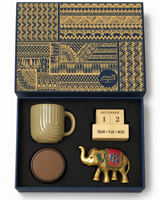 Corporate Diwali Gifts – Golden Corporate Diwali Box