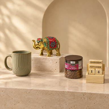 Corporate Diwali Gifts – Golden Corporate Diwali Box